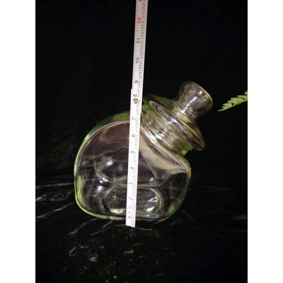 Vintage Clear Glass Jar Canister with Lid - Picture 4 of 9